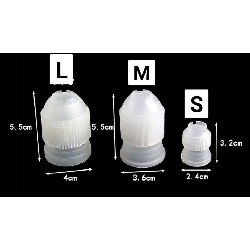 ภาพหน้าปกสินค้าตัวล็อกหัวบีบครีม มี3ไซส์SML(ไซส์Lใช้กับหัวบีบแอเคลร์8mmและหัวบีบไซส์กลางค่ะเช่น1 M,2D,2F,จะใช้กับหัวบีบอื่นไม่ได้ค่ะ) จากร้าน np_bakery.drink บน Shopee