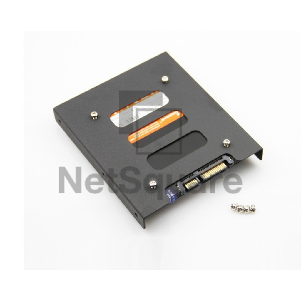 ภาพสินค้าถาดแปลง SSD HDD Tray โลหะ เหล็ก 2.5 นิ้ว เป็น 3.5 สีดำ พร้อมน็อต จากร้าน tewichtete31 บน Shopee ภาพที่ 4
