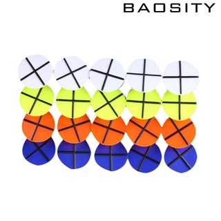 [Baosity*] ที่มาร์กลูกกอล์ฟ พลาสติก ทรงกลม คละสี 20 ชิ้น