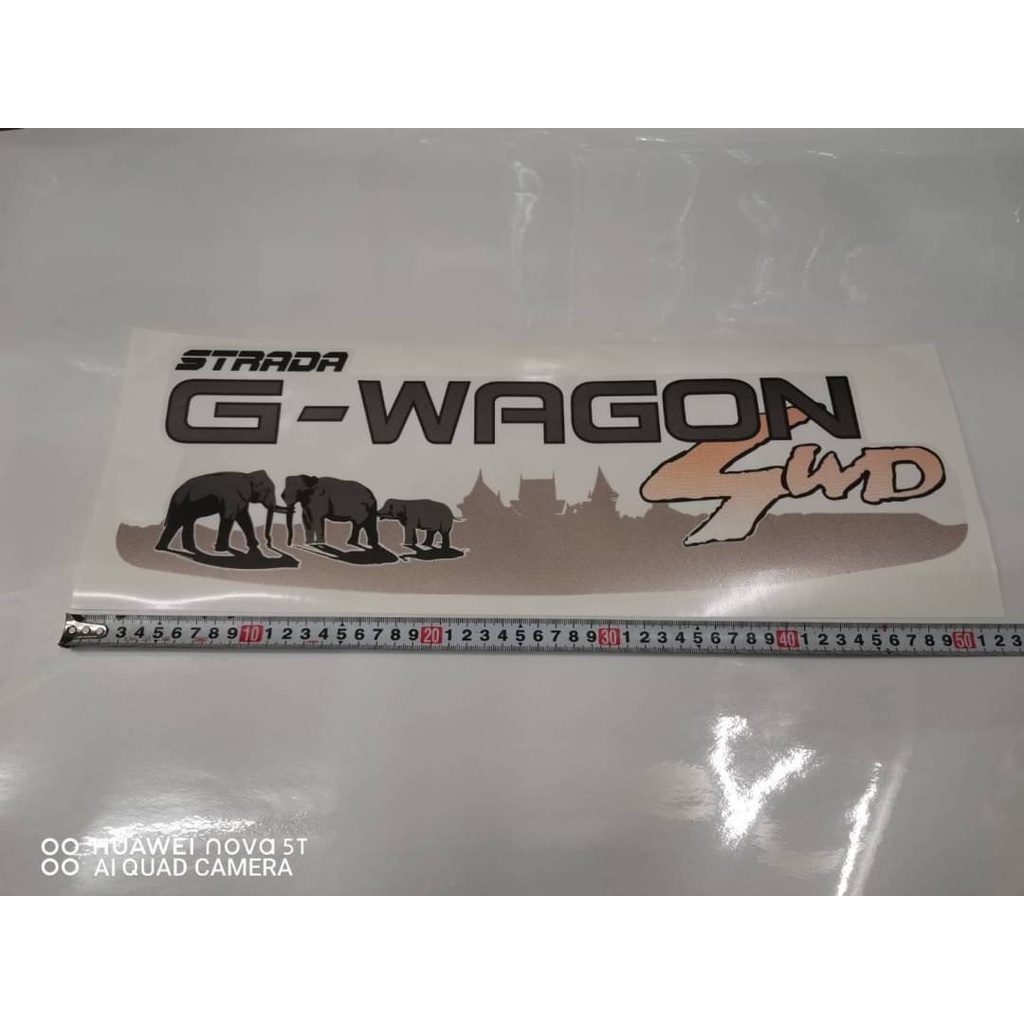 สติ๊กเกอร์งานสกรีน G-WAGON 4WD /2800 TURBO INTERCOOLER/ 4ABS AIR BAG ...