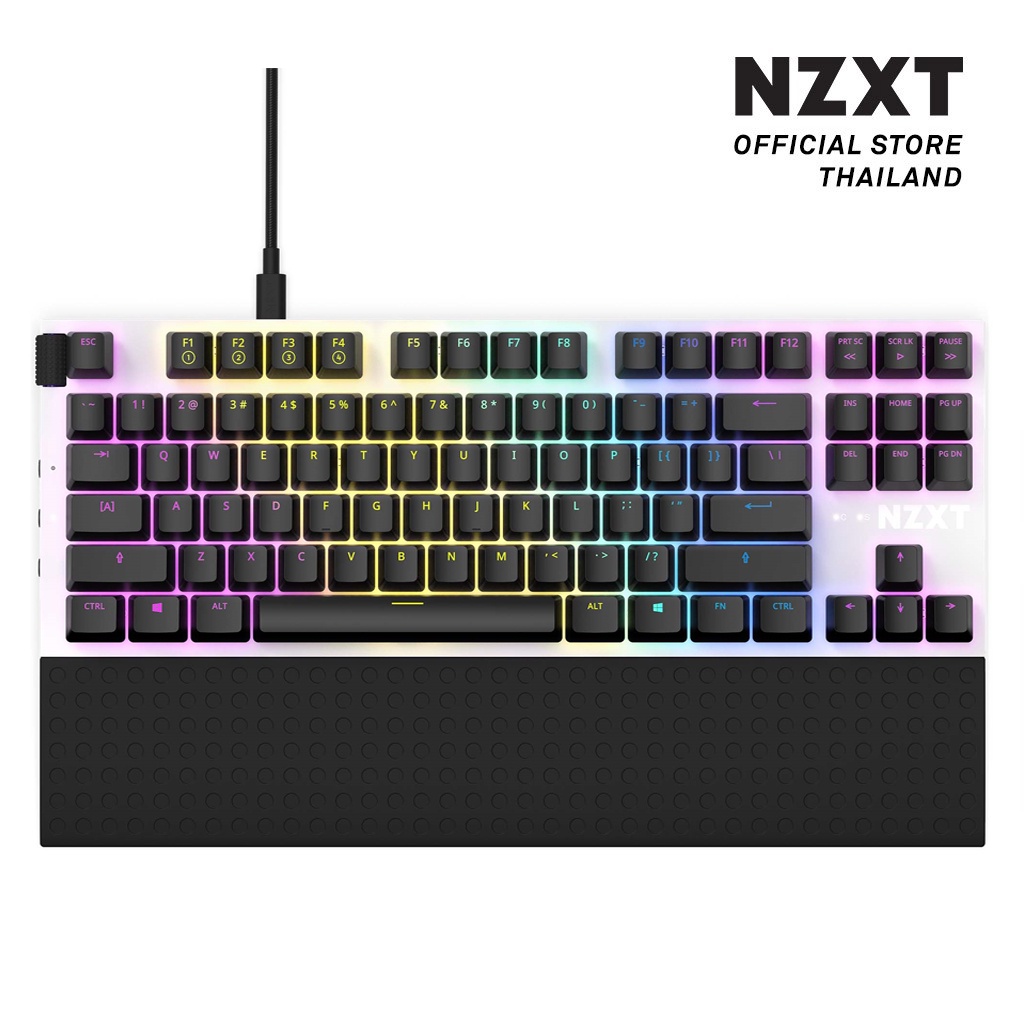 NZXT KEYBOARD FUNCTION TENKEYLESS WHITE/BLACK | Shopee Thailand