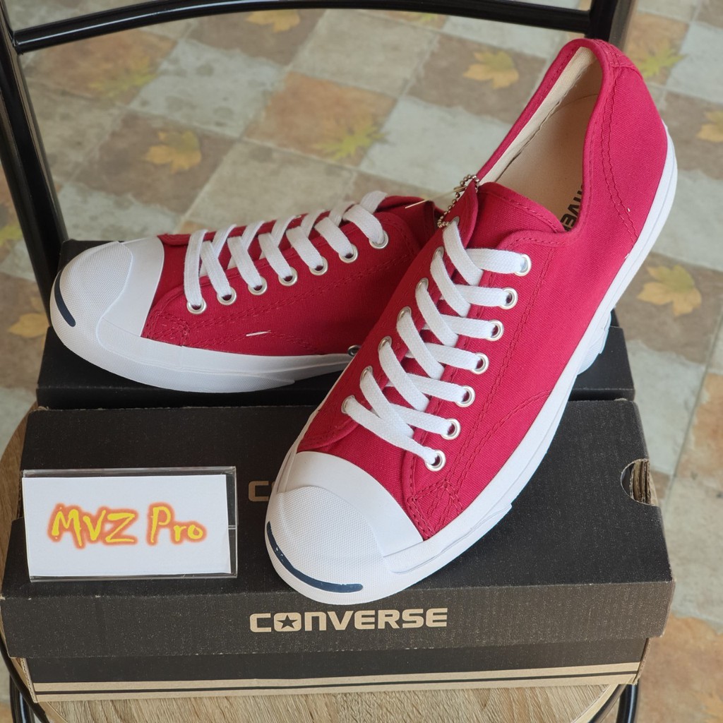 converse-jack-purcell-dark-pink-color-รองเท้าผ้าใบคอนเวิสแจ๊คสีชมพูเข้ม-โดนใจวัยรุ่นทุกแนว-ฟรีค่าจัดส่ง-1-2วันรับของ
