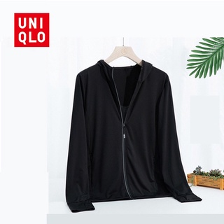 Uniqlo เสื้อแจ็กเก็ตกันแดด ป้องกันรังสีอัลตราไวโอเลต แบบนิ่ม สวมใส่สบาย คุณภาพสูง สําหรับผู้ชาย