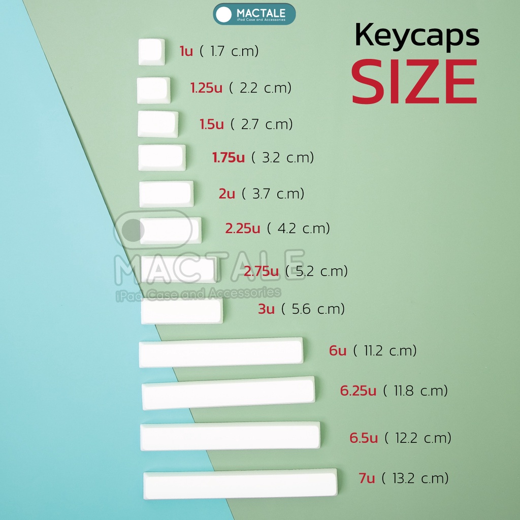 ภาพสินค้าMactale Blank Keycaps คีย์แคปเปล่า สีขาว XDA PBT ขนาด 1-1.25-3-6.25-7u ปุ่ม caps, shift, tab, enter, spacebar ป จากร้าน chutikarnw. บน Shopee ภาพที่ 2