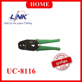 ภาพหน้าปกสินค้าLINK คีมย้ำหัว BNC ,RG6, RG59,RG62  รุ่น UC-8116 ( สีเขียว ) ที่เกี่ยวข้อง