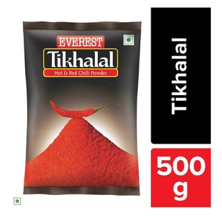 Everest Powder, Tikhalal Chilli 500gm, 100gm Pouch