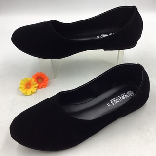 รองเท้าคัทชูผู้หญิง WORLD GOLD (SIZE 36-45) (รุ่นผ้ากำมะหยี่) (มาใหม่)