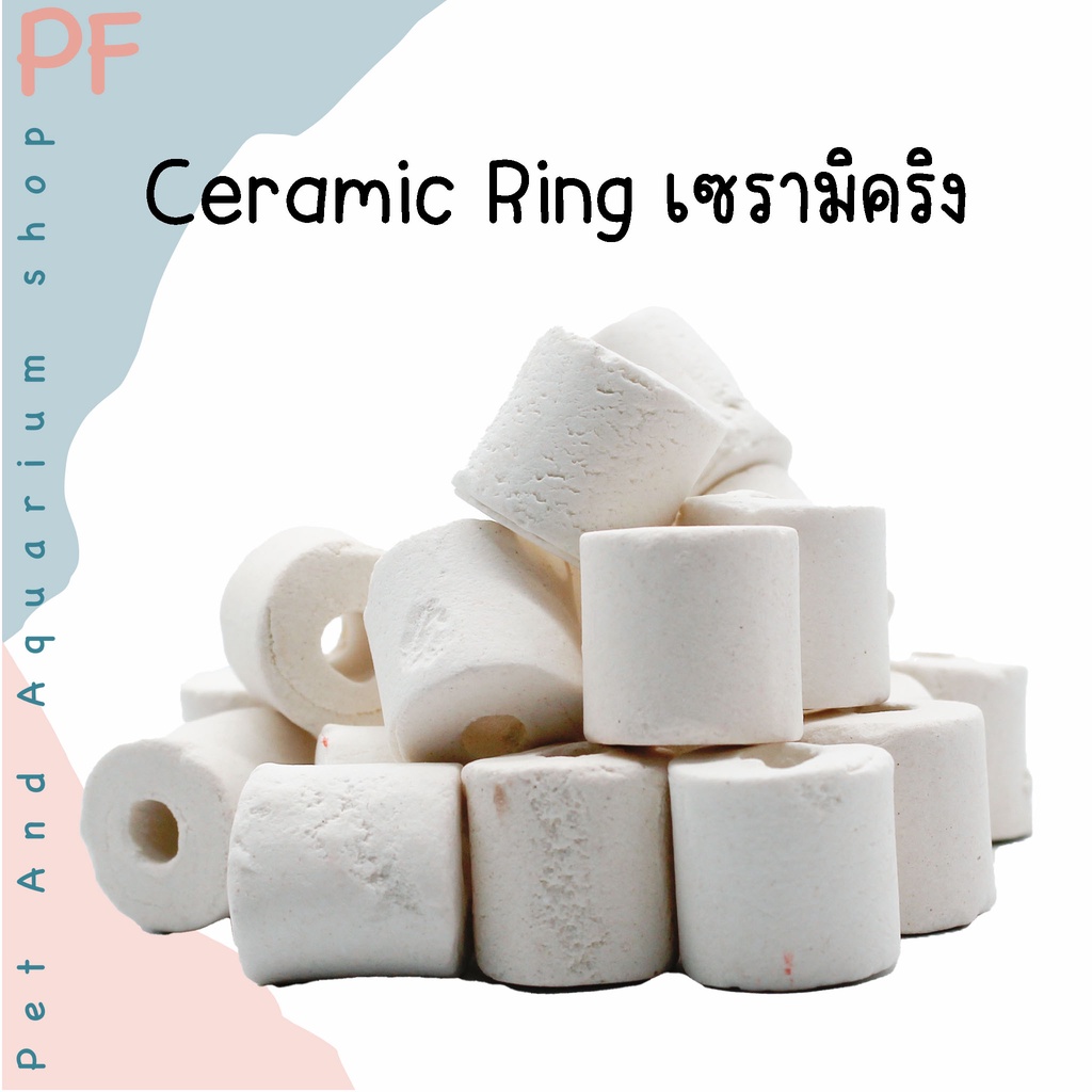 ภาพสินค้าCeramic Ring เซรามิคริง สำหรับกรองน้ำบ่อปลา วัสดุกรองตู้ปลา วัสดุช่วยกรองช่วยทำให้น้ำใส 500กรัม จากร้าน pf_pet_shop บน Shopee ภาพที่ 7