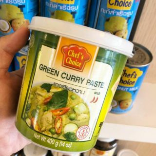 Chefs Choice : Green Curry Paste 400g พริกแกงเขียวหวานมังสวิรัติ / วีแกน 400g