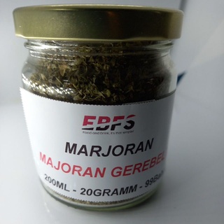 Marjoram whole 200 ml Jar 20 Gram / Majoran gerebelt 200 ml Glass 20 Gramm / Marjolaine feuilles 200 ml 40 gramm