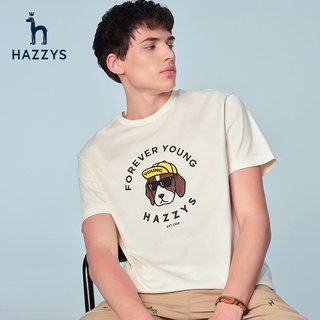 [S-5XL] Hazzys Haggis เสื้อยืดลําลอง ผ้าฝ้าย แขนสั้น คอกลม พิมพ์ลาย แฟชั่นฤดูใบไม้ผลิ และฤดูร้อน สําหรับผู้ชาย