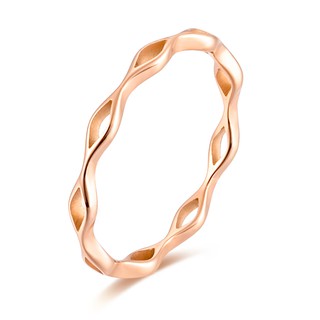 สินค้า Women Jewelry Titanium Steel Ring Hollow rose gold 
Simple Rings qf005