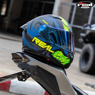 หมวกกันน็อค Real Helmets รุ่น Raptor ลาย Stratos | Shopee Thailand