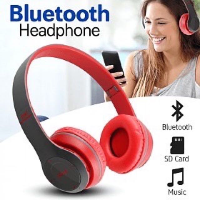 ภาพสินค้าของแท้ 100% หูฟังบลูทูธ P47 เสียงดี Wireless Bluetooth Stereo Headset หูฟังบลูธูทไร้สาย จากร้าน kts999 บน Shopee ภาพที่ 4