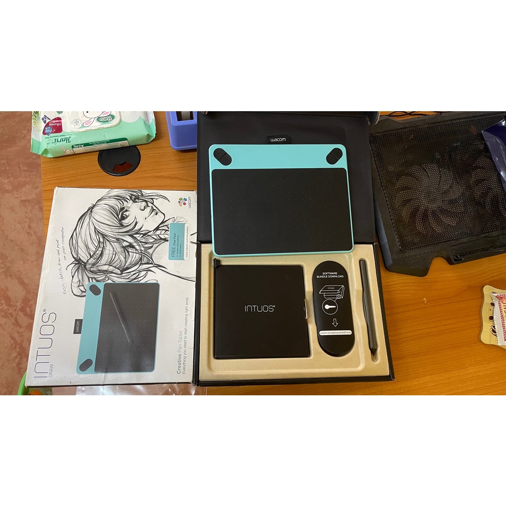 เม้าส์ปากกา WACOM Intuos Draw Pen Small (CTL-490/B0-C) Blue มือสอง