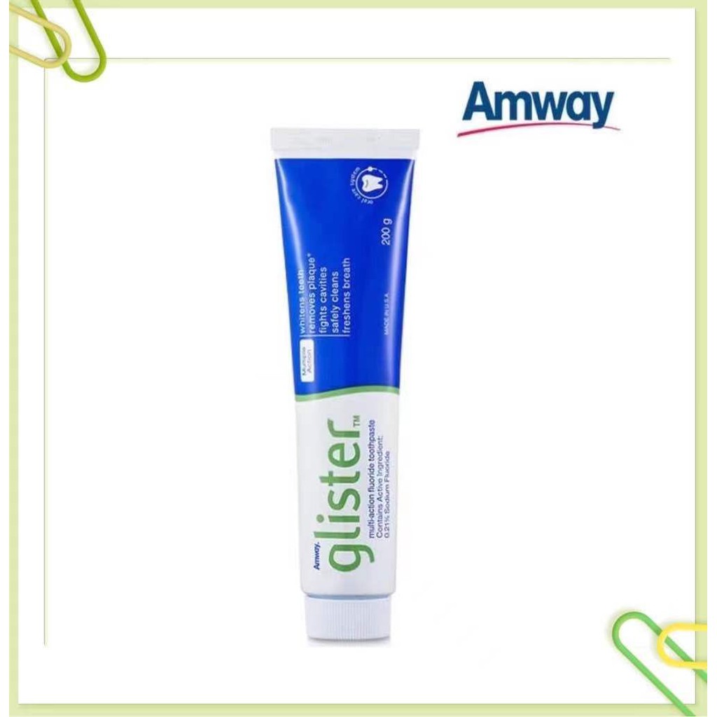 ภาพหน้าปกสินค้าAmway GLISTER (200g) ยาสีฟันมัลติ - เอฟเฟกต์ฟลูออไรด์แอมเวย์ (200g)