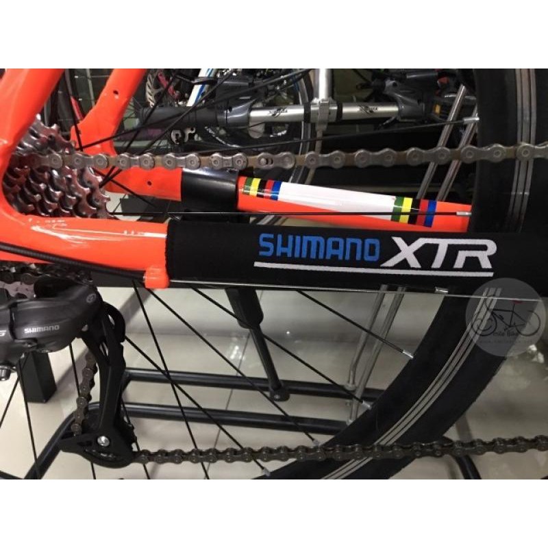 ผ้ากันโซ่จักรยาน-ลาย-shimano-xtr