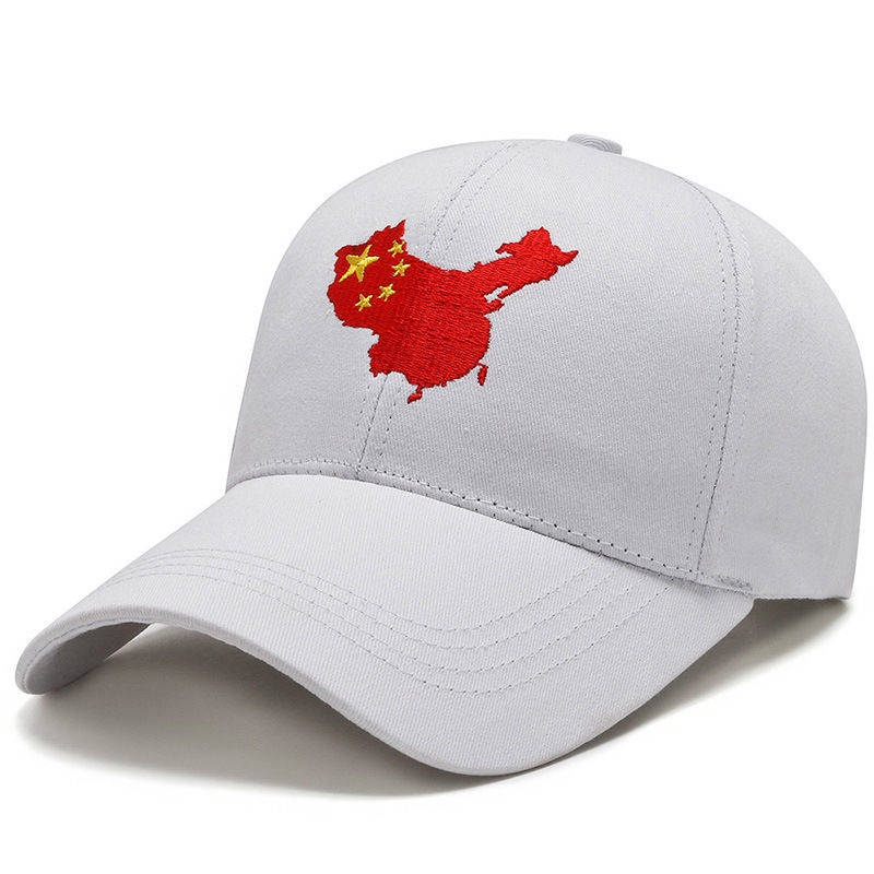guagua-ยอดนิยมชายแฟชั่นหมวกเบสบอลปักหมวกฉันรักประเทศจีนแผนที่ธงธงแผนที่แผนที่หมวก