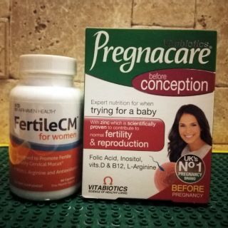 ♀️Pregnacare​ FertileCM​ วิตามิน​บำรุงเตรียม​ตั้งครรภ์​🌺บำรุงมดลูก​เพิ่มมูกไข่ตก​ บำรุงไข่​ ตั้งครรภ์​ธรรมชาติ​conceive