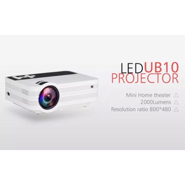 ภาพหน้าปกสินค้าNEWEST 2023-UB10 Mini Projector UB10 Portable 3D LED Projector 2000Lumens TV Home Theater LCD Video USB VGA Support1080P จากร้าน nikytek บน Shopee