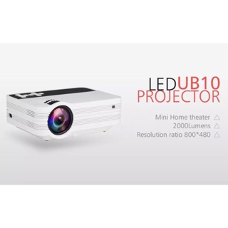 ภาพขนาดย่อของภาพหน้าปกสินค้าNEWEST 2023-UB10 Mini Projector UB10 Portable 3D LED Projector 2000Lumens TV Home Theater LCD Video USB VGA Support1080P จากร้าน nikytek บน Shopee