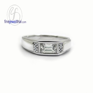 Finejewelthai แหวน-แหวนเพชร-แหวนเงินแท้-Endless-Diamond-CZ-Silver-Ring - R1368cz