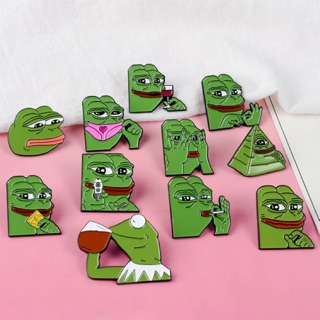 (พร้อมส่ง!!!) PIN เข็มกลัด กบเขียว เปปเดอะฟร็อก Pepe the frog