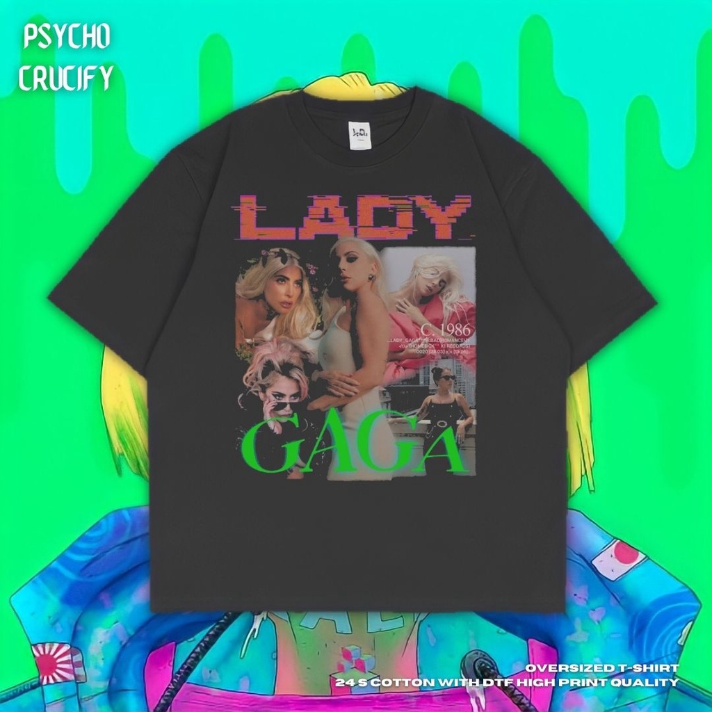 round-คอลูกเรือเสื้อยืด-ขนาดใหญ่-พิมพ์ลาย-psycho-crucify-lady-gaga-สําหรับผู้หญิง-สีดํา-สีเทาเข้ม-เสื้อยืด-ลาย-gag