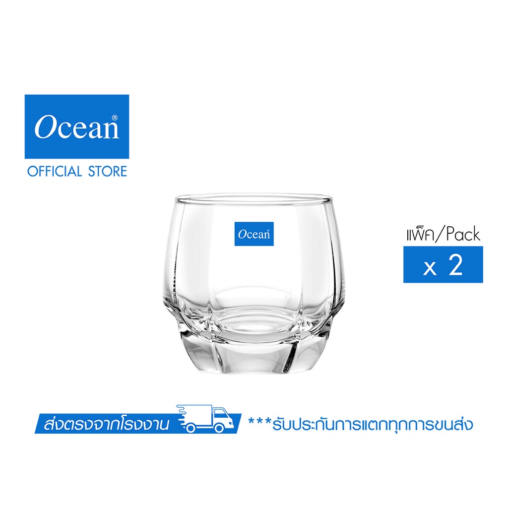 ภาพหน้าปกสินค้าOCEAN แก้ววิสกี้ CHARISMA ROCK 340 ml (Pack of 2 pieces) จากร้าน oceanglass_official บน Shopee