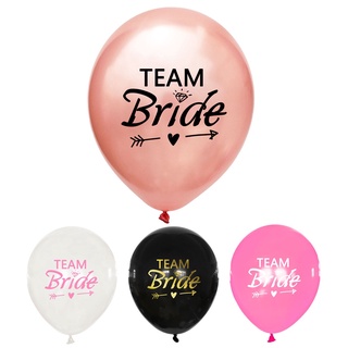 ลูกโป่งเจ้าสาว และทีม Bride to Be and Team สําหรับตกแต่งงานแต่งงาน งานเลี้ยงกลางคืน