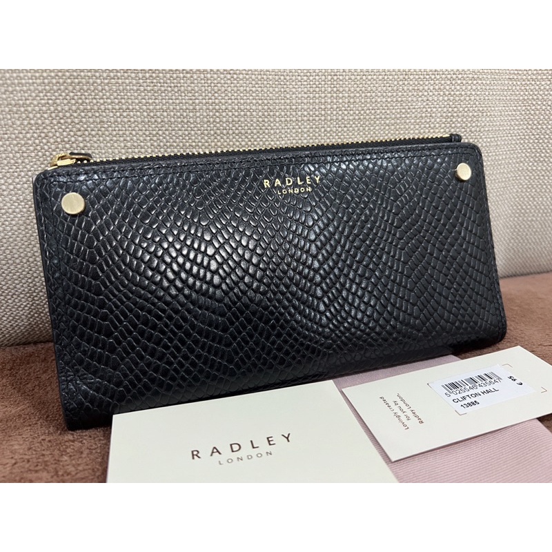 กระเป๋า-สตางค์-radley-london-รุ่น-clifton-hall-สีดำ-มือสอง