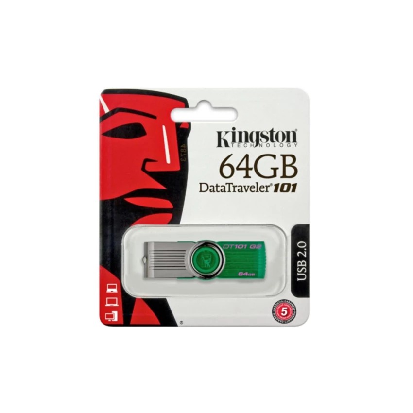 แฟลชไดร์ฟ-kingston-dt101-usb-flash-drive-64gb