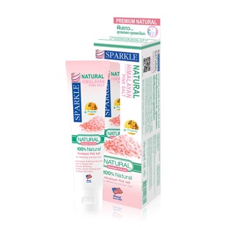 ยาสีฟัน Sparkle NATURAL HIMALAYAN PINK SALT 100G FREE 40G