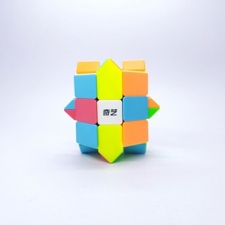รูบิค แปลก ๆ รูบิค ของแท้ อย่างดี Qiyi Fisher Cube 3x3 Stickerless Magic Cube rubix cube qiyi cube SharkRubik