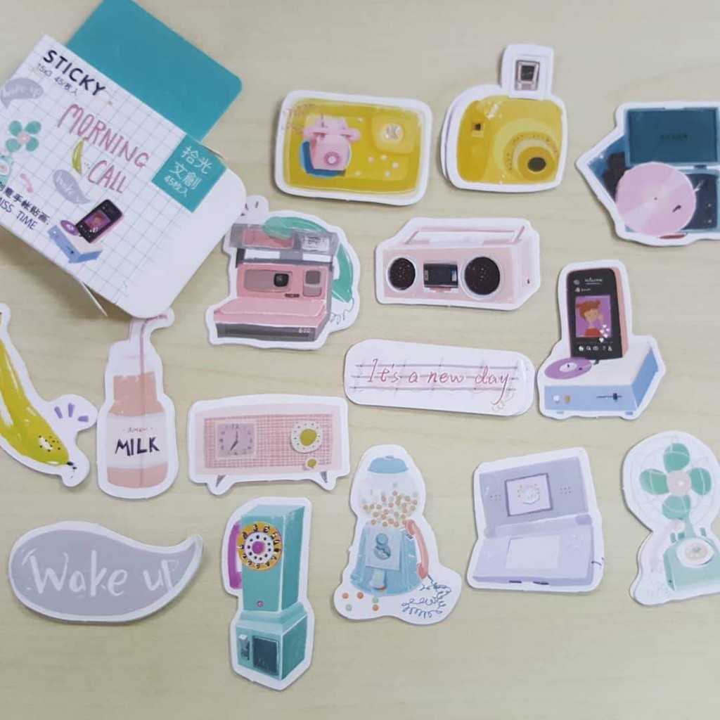 Wednesday stickers สติ๊กเกอร์ไดคัท เซ็ทของย้อนยุค | Shopee Thailand