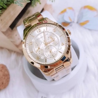 นาฬิกา MICHAEL KORS Runway Gold Dial Ladies Watch MK6588