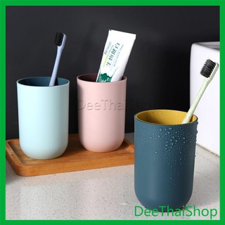DeeThai แก้วน้ำพลาสติกแข็ง แก้วกาแฟของชำร่วย ของที่ระลึกงานแต่ง ใส่ได้ทั้งร้อนและเย็น จัดส่งคละสิ Double Color Cups