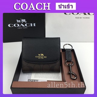 Coach แท้ กระเป๋าสตางค์  กระเป๋าสตางค์ผู้หญิง  F53779 กระเป๋าสตางค์ใบสั้น