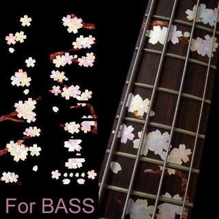 SAKURA Cherry Blossom Tree Inlay Sticker for Bass