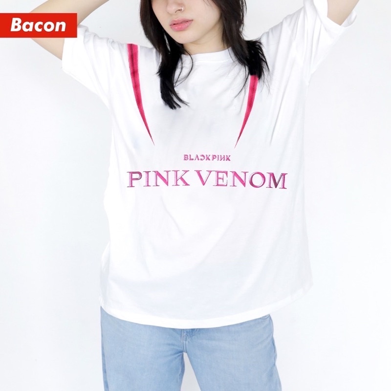 เสื้อยืดโอเวอร์ไซส์-oversize-ลาย-pink-venom