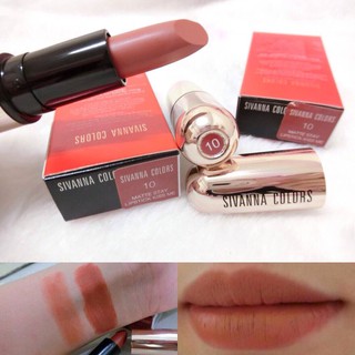 ลิป Sivanna HF688 เบอร์ 10 ของแท้ โปรลด 4 ท่านแรก Premium Matte Lipstick lipstick