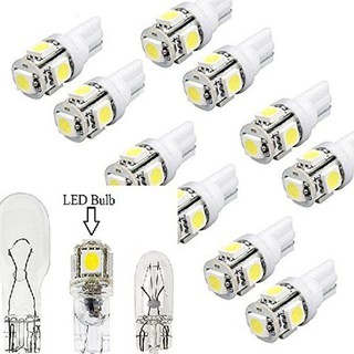 ไฟ LED T 10-5 SMD 5050 รถยนต์ W 5 W White 1 แพ็ค 10