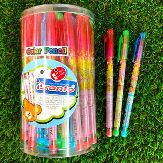 ดินสอสีต่อไส้ 11 สี ราคาถูก แพ็ค 1 แท่งคละสี
