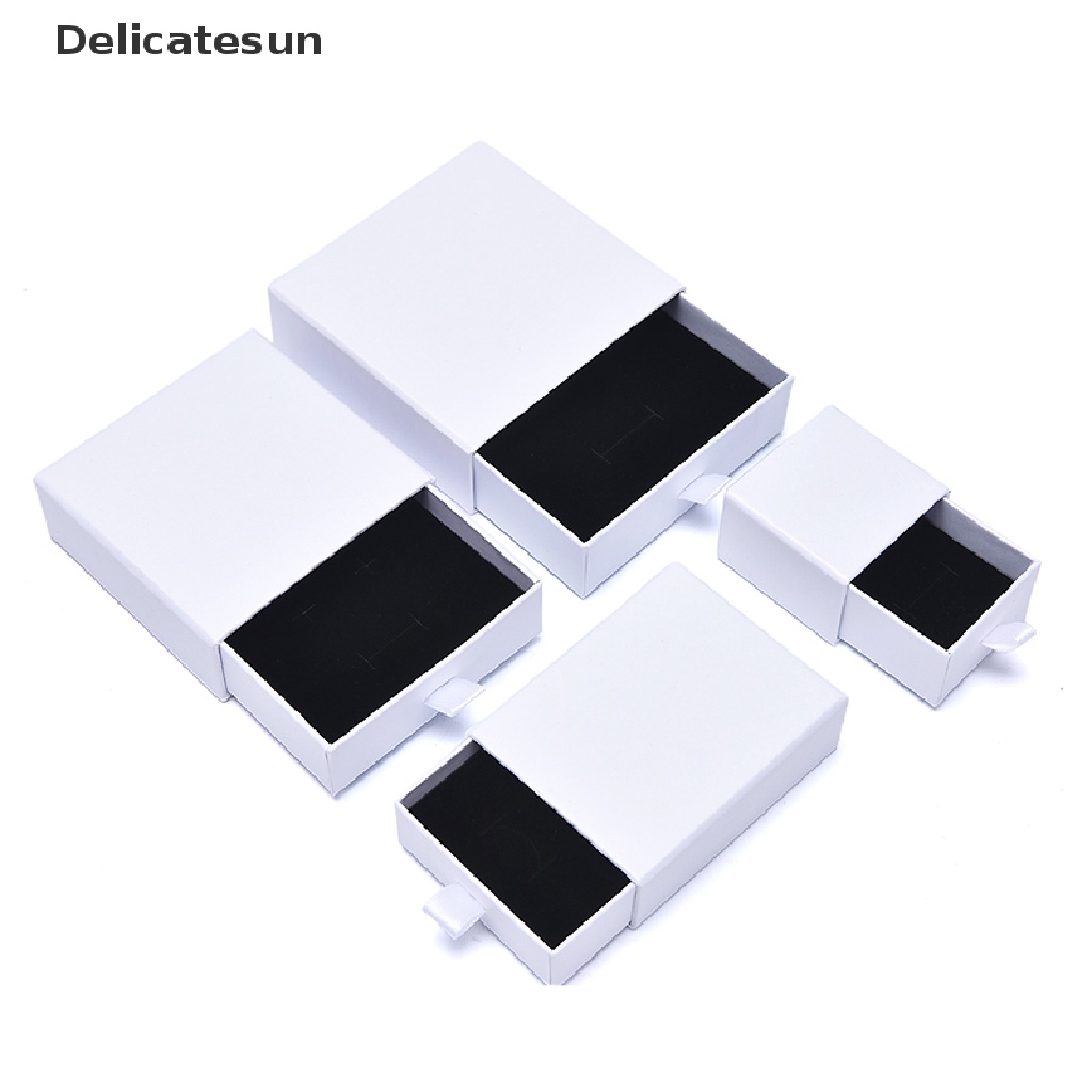 delicatesun-กล่องกระดาษ-สีขาว-สําหรับใส่เครื่องประดับ-ต่างหู
