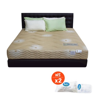 โปรโมชั่น : Satin Heritage ที่นอน Dream Tree  เตียง รุ่น Andrea ขนาด 6 ฟุต ฟรีหมอนหนุน 2  ฟรีหมอนข้าง 2 ส่งฟรี