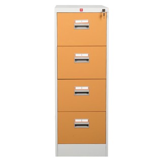 File cabinet CABINET 4 DRAWERS KCDX-4-EG BROWN Office furniture Home &amp; Furniture ตู้เอกสาร ตู้ลิ้นชักเหล็ก 4 ลิ้นชัก KCD