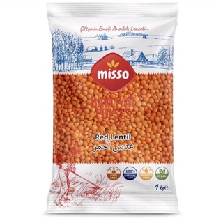 Red Lentil (Misso Brand) ถั่วแดง 1000g.