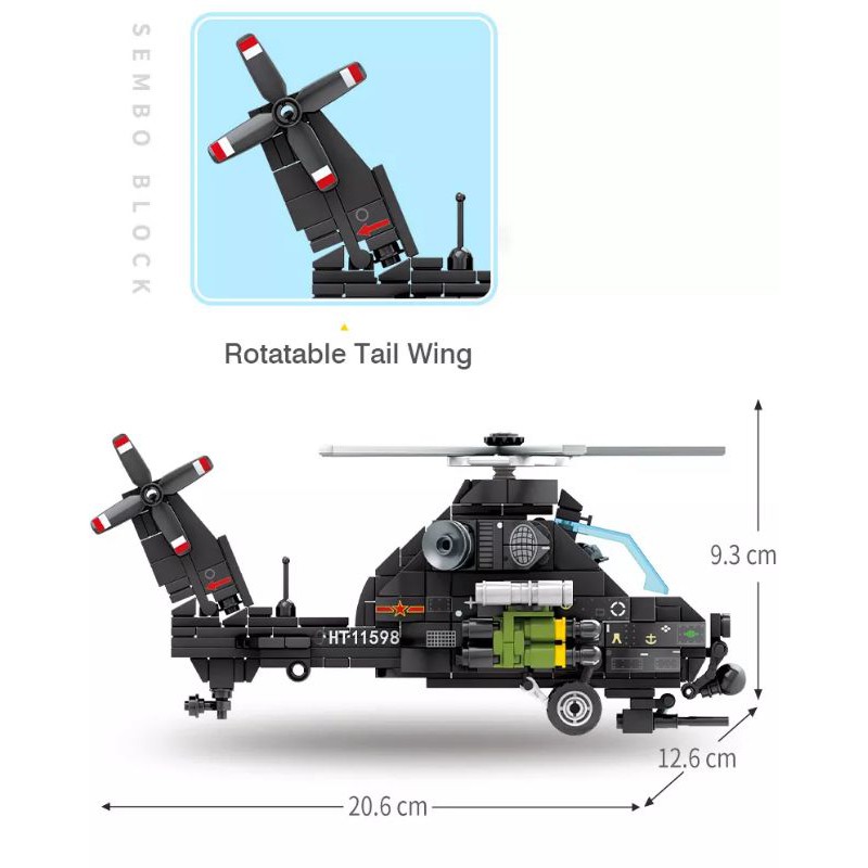 พร้อมส่ง-เลโก้-lego-เฮลิคอปเตอร์จู่โจม-attack-helicopter-sembo-block-356-ชิ้น-เกรดพรีเมี่ยม-สมจริง-ลำใหญ่-ต่อเพลินๆครับ