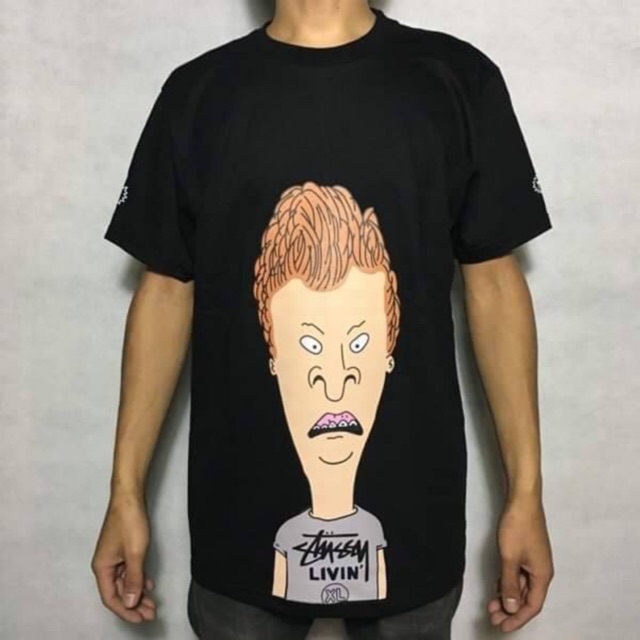 เสื้อ-stussy-beavis-amp-butt-head-skate-board