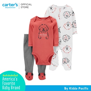 Carters Bodysuit+Sleepsuit+Pants 3Pc Red L8 คาร์เตอร์เสื้อชุดเซทบอดี้สูท 3 ชิ้น